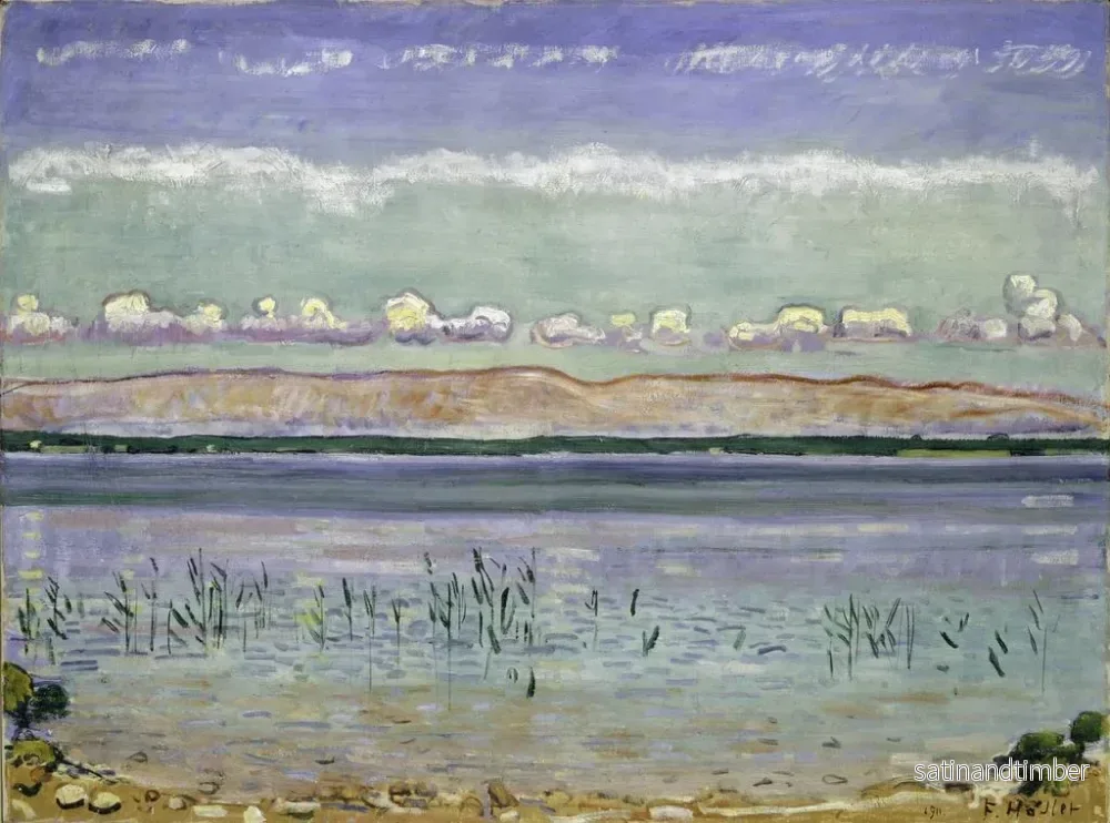 Reproduktion av målningen av Lac Léman med Jura-bergen - Ferdinand Hodler - Bild 2