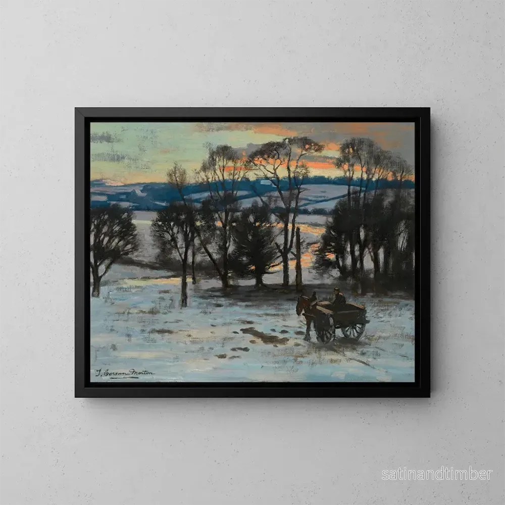 Reproduktion av målningen Vers la maison - Thomas Corsan Morton