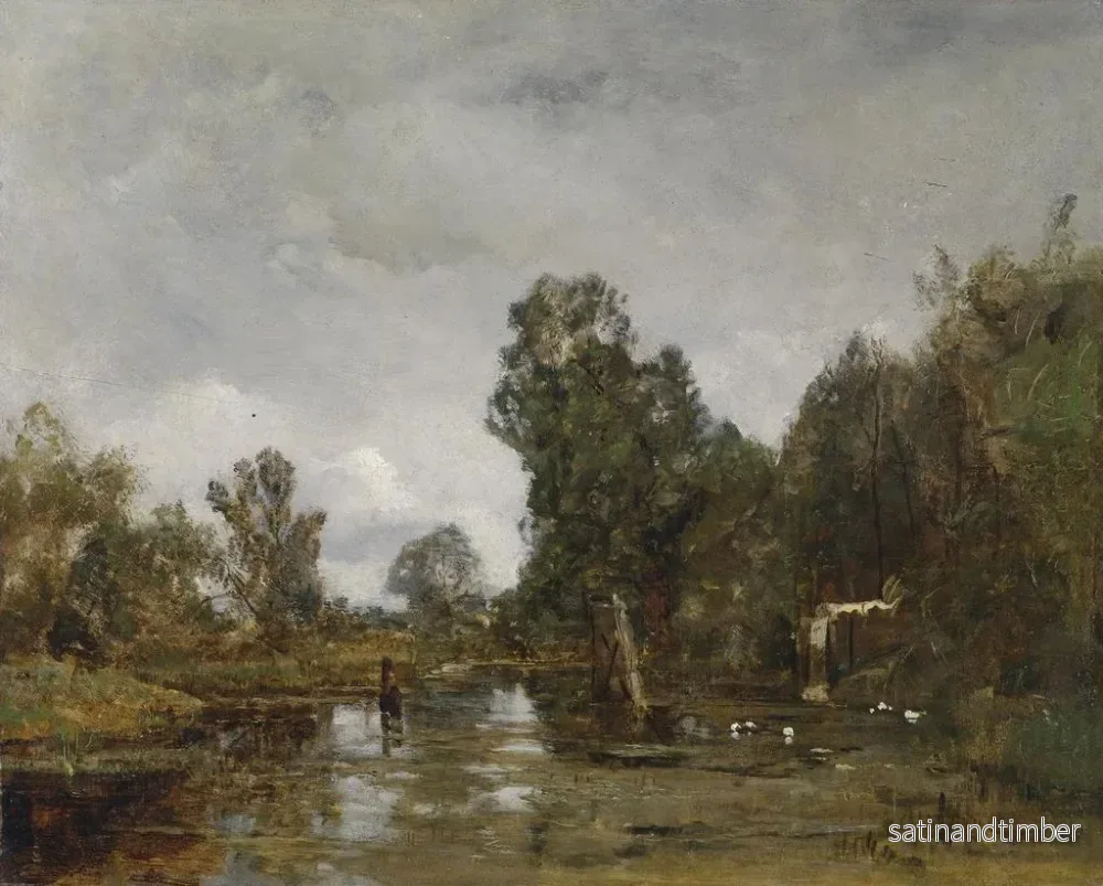 Reproduktion av målningen av Prater-scenen i Wien - Emil Jakob Schindler - Bild 2