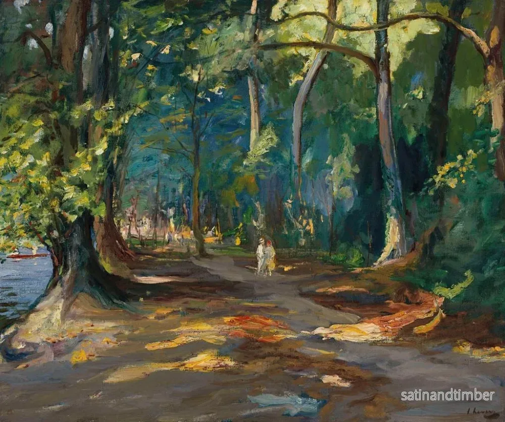 Reproduktion av målningen Le chemin près de la rivière Maidenhead - Sir John Lavery - Bild 2