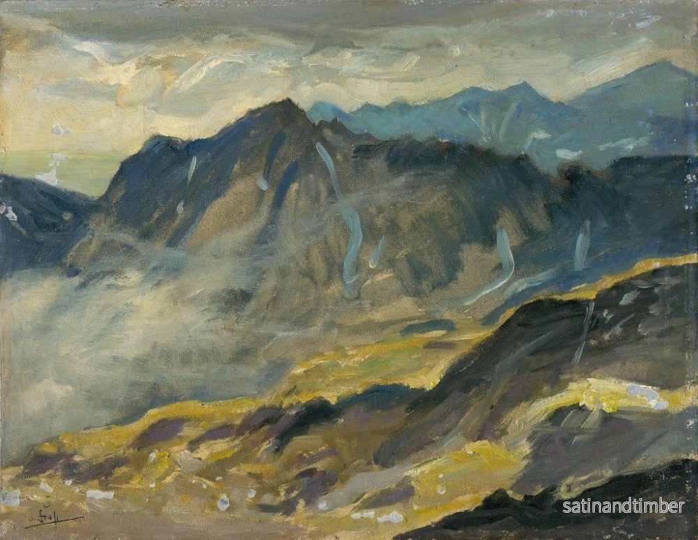 Reproduktion av målningen Vue depuis le Rysy - Otakar Štáfl - Bild 2