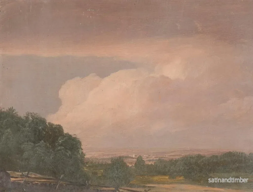 Reproduktion av målningen Landskap troligen från Hudson-dalens - Frederic Edwin Church - Bild 2