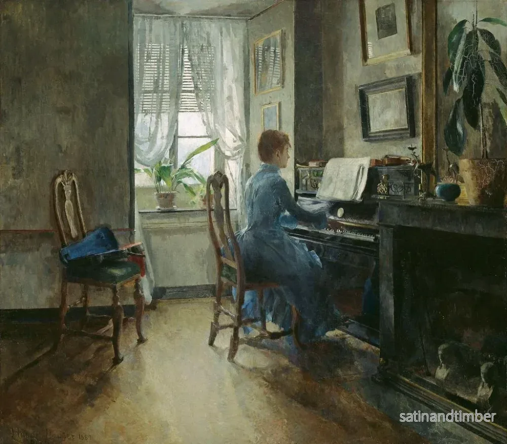 Reproduktion av målningen Chez moi - Harriet Backer - Bild 2