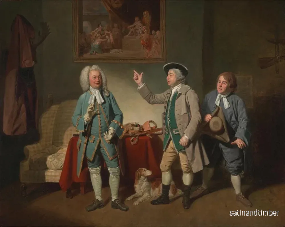 Reproduktion av målningen John Beard och John Dunstall i L'amour dans un village - Johan Joseph Zoffany - Bild 2