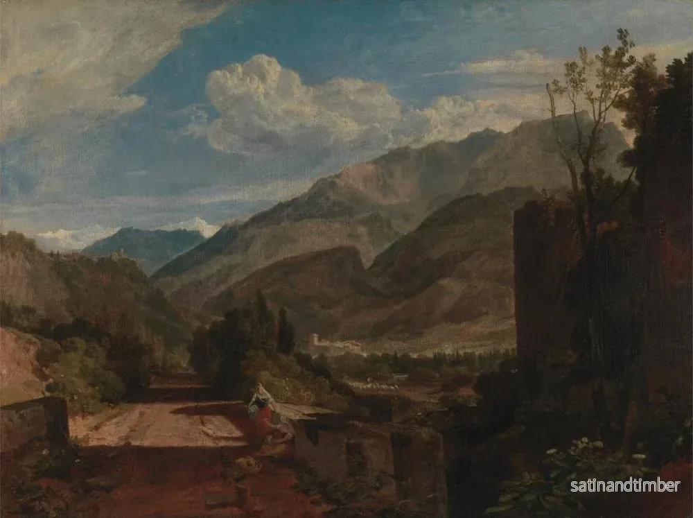 Reproduktion av målningen av Château de Saint-Michel de Bonneville i Savoie - Joseph Mallord William Turner - Bild 2