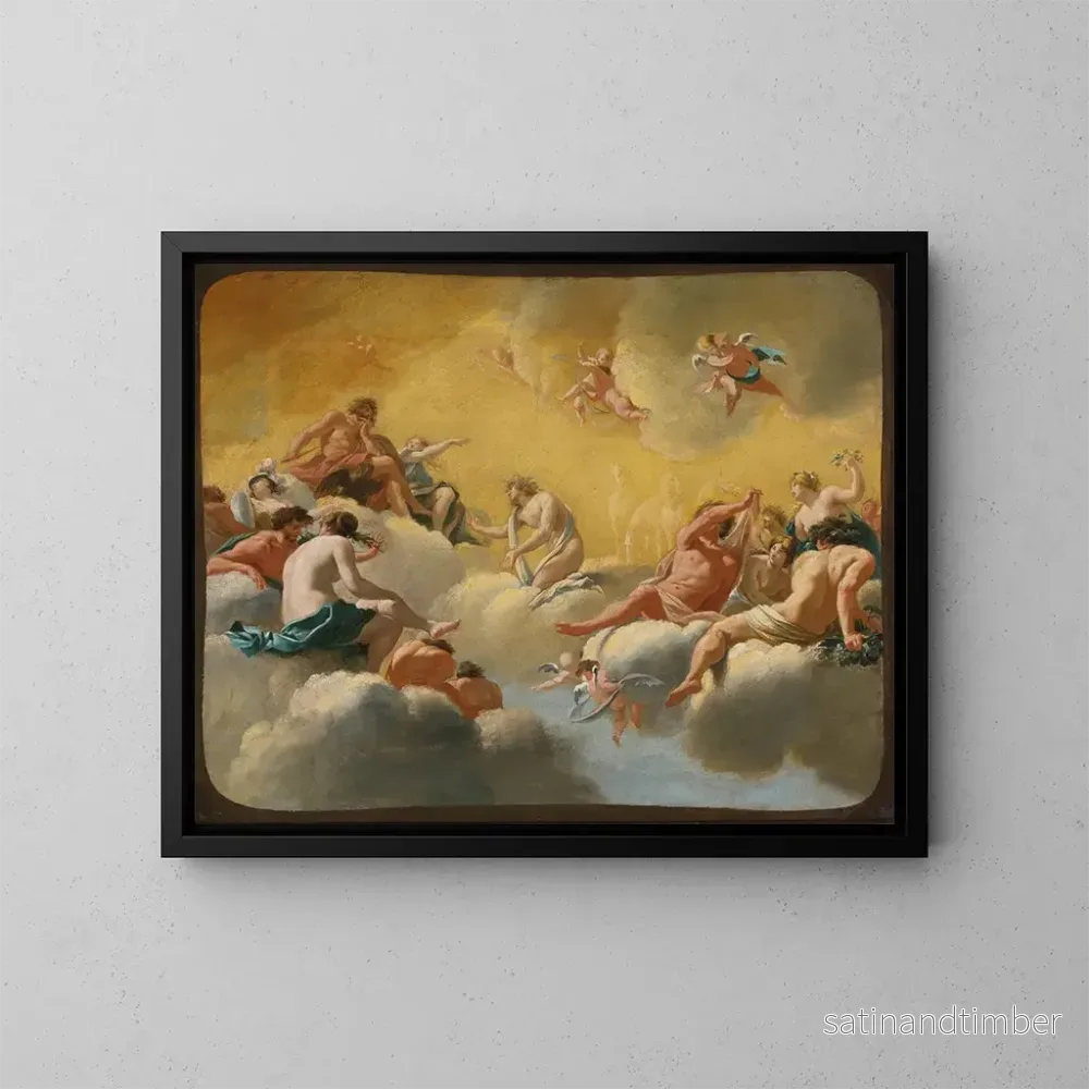 Reproduktion av målningen L'Assemblée des dieux - Simon Vouet