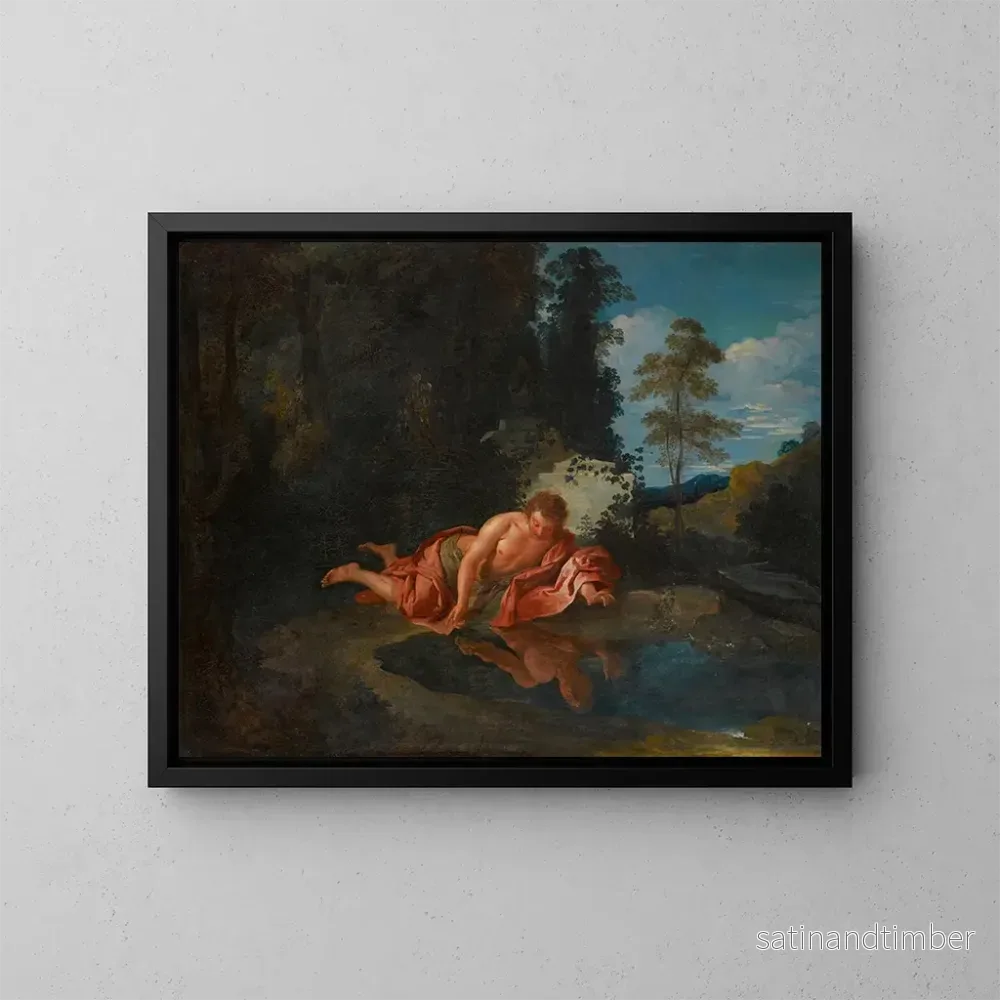 Reproduktion av målningen Narcisse - François Marot