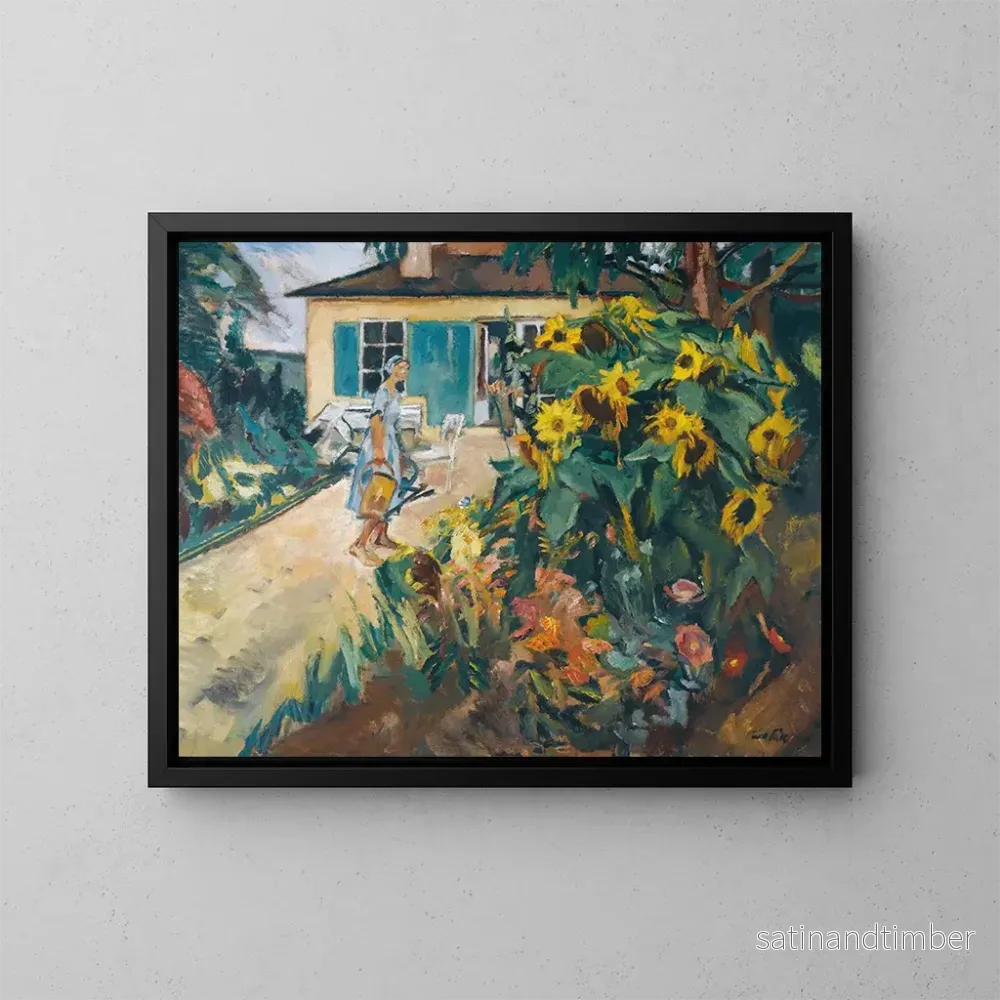 Reproduktion av målningen Mon jardin - Leo Putz