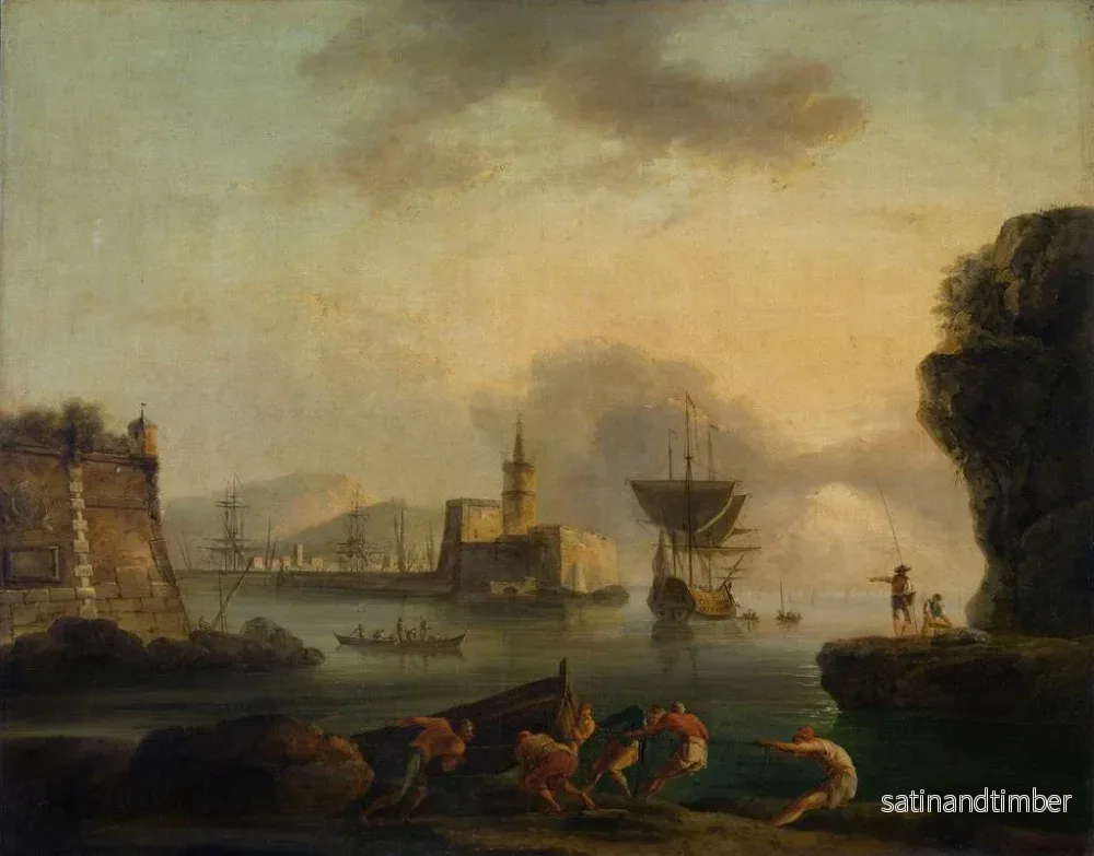 Reproduktion av målningen Naples - Claude-Joseph Vernet - Bild 2