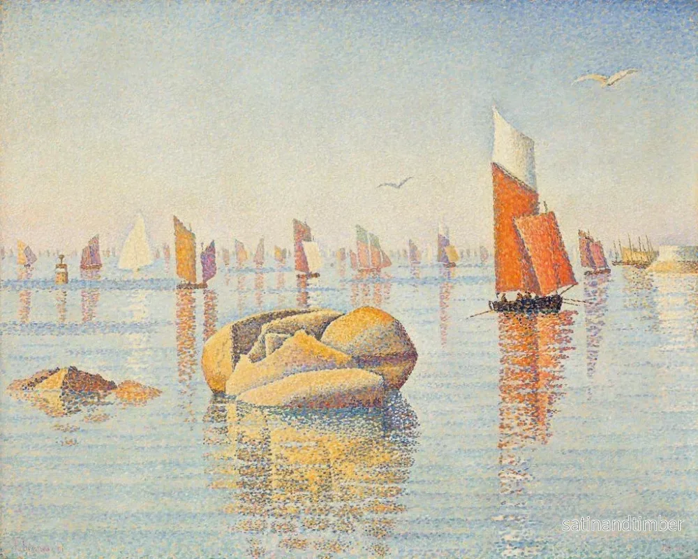Reproduktion av målningen Concarneau i morgonens lugn - Paul Signac - Bild 2