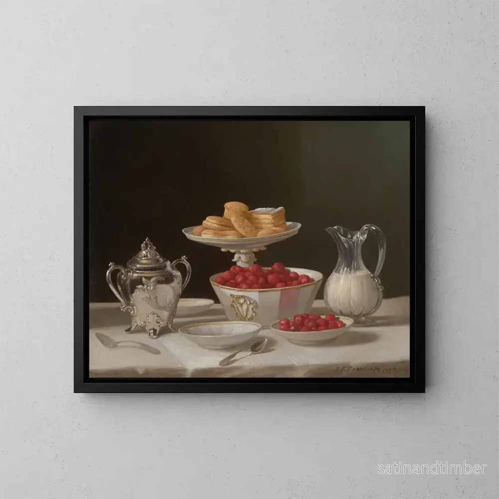 Reproduktion av målningen F Nature morte de desserts - John F. Francis
