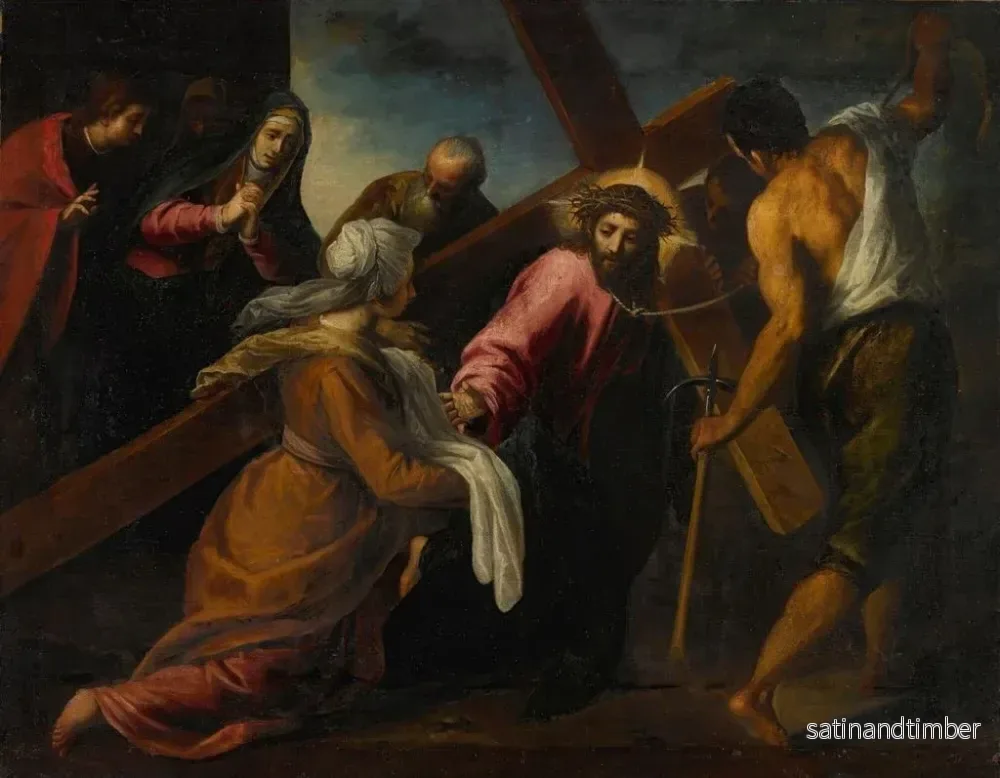Reproduktion av målningen Kristus på vägen till Golgata - Jacopo Palma den äldre - Bild 2