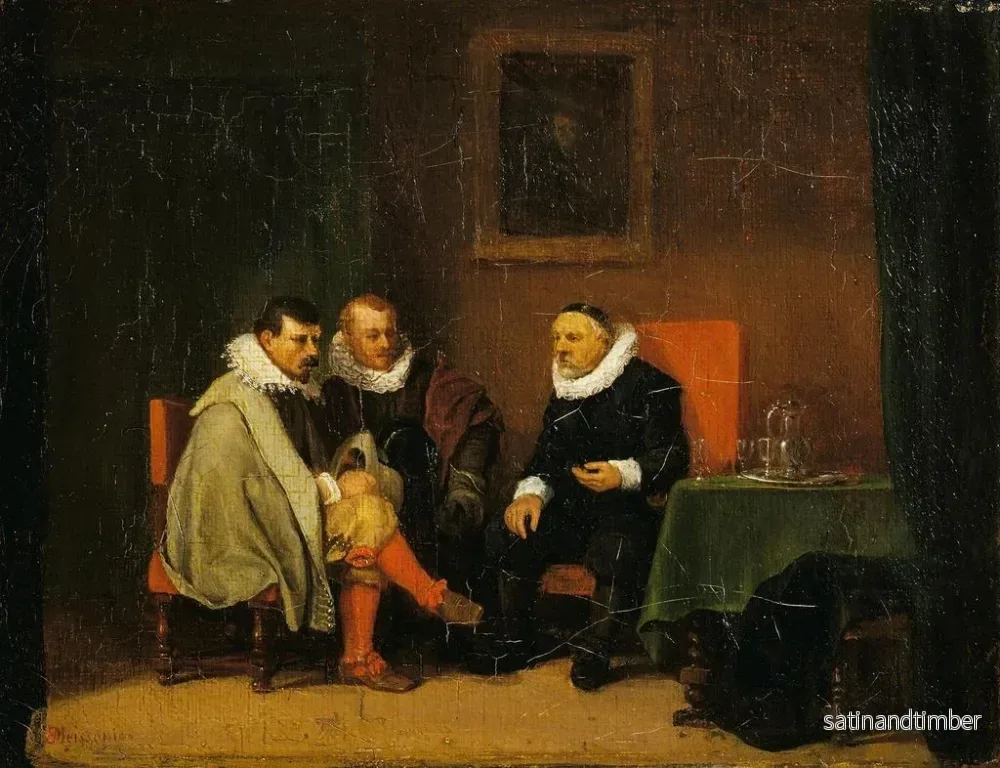 Reproduktion av målningen av holländsk bourgeois - Ernest Meissonier - Bild 2