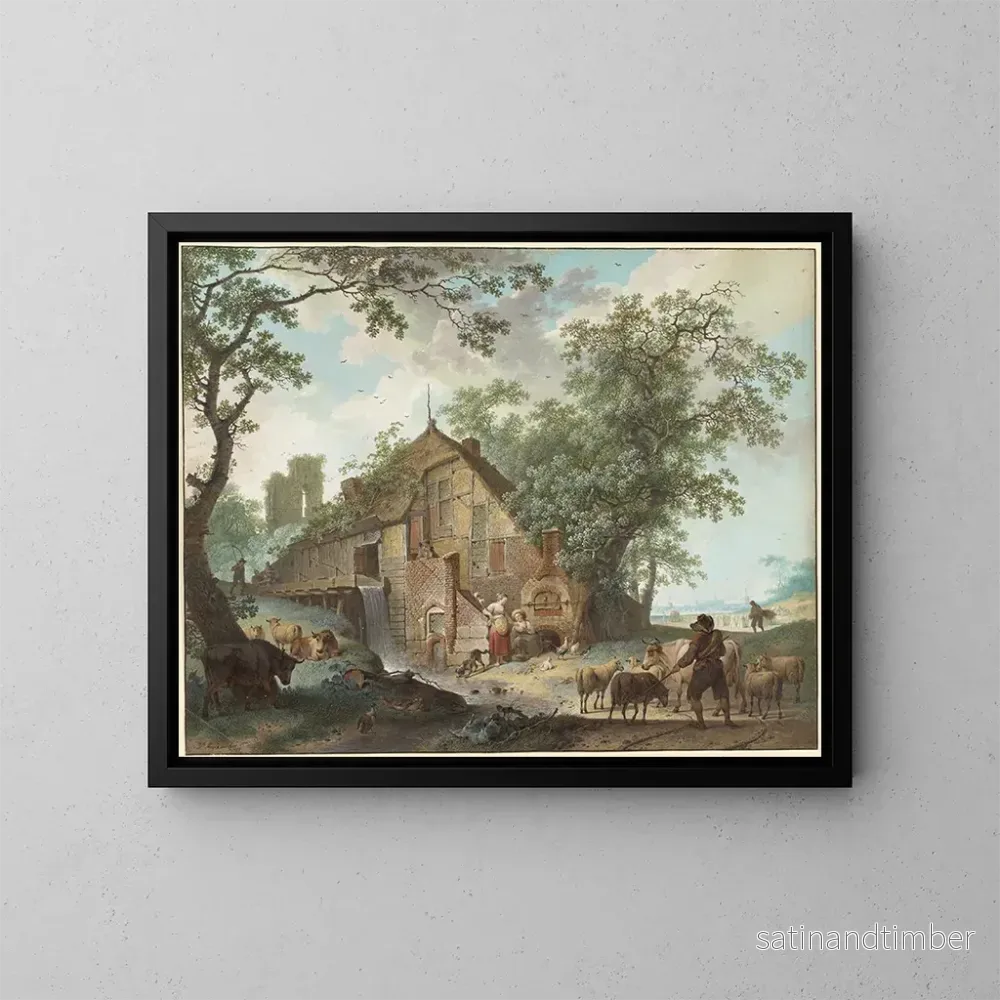 Reproduktion av målningen En sommarscen - Hendrik Meyer