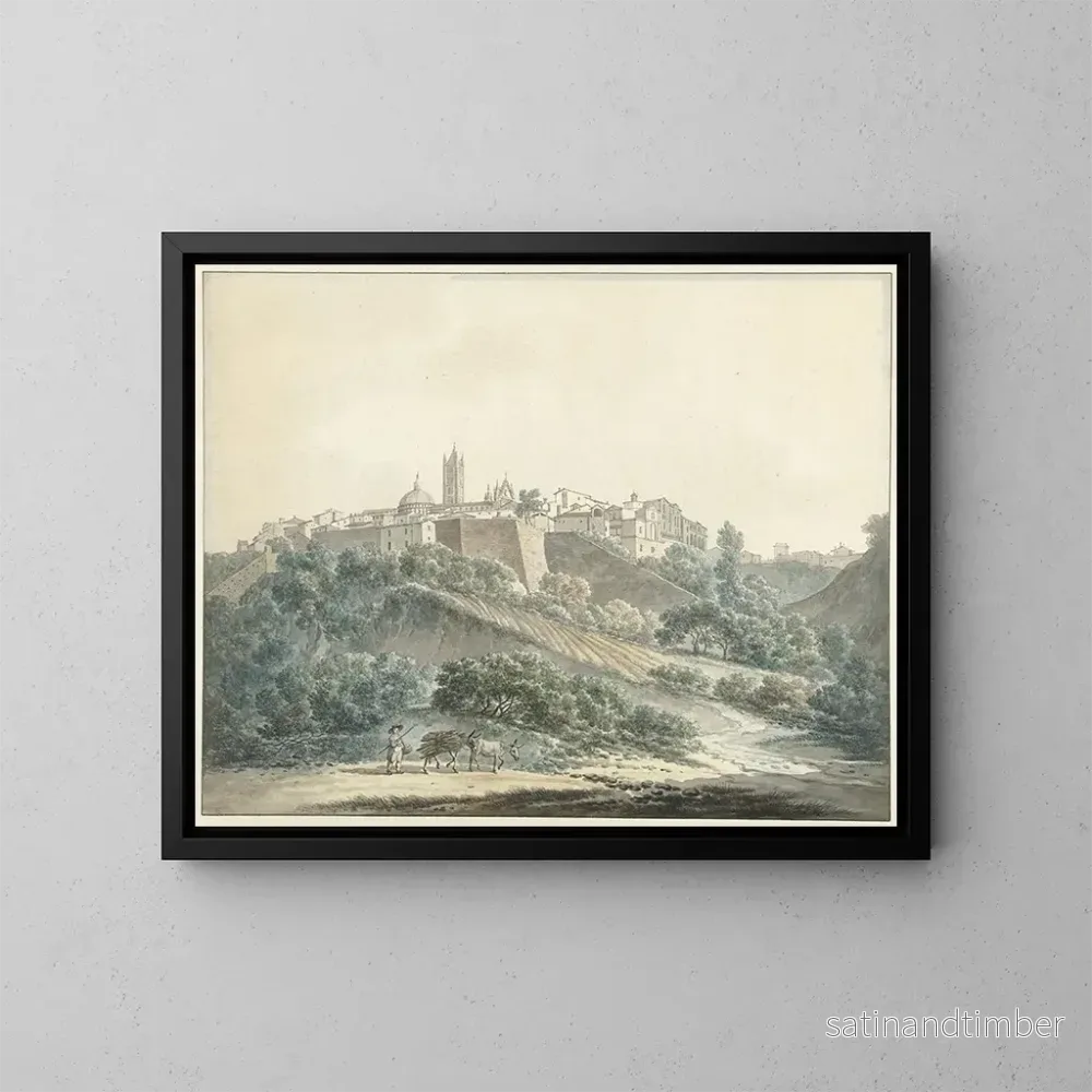 Reproduktion av målningen Vue de Sienne – Daniël Dupré