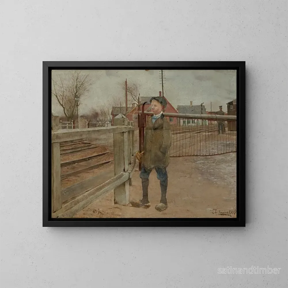 Reproduktion av målningen Väntar på tåget – Laurits Andersen Ring Reproduktion av målningen Väntar på tåget – Laurits Andersen Ring