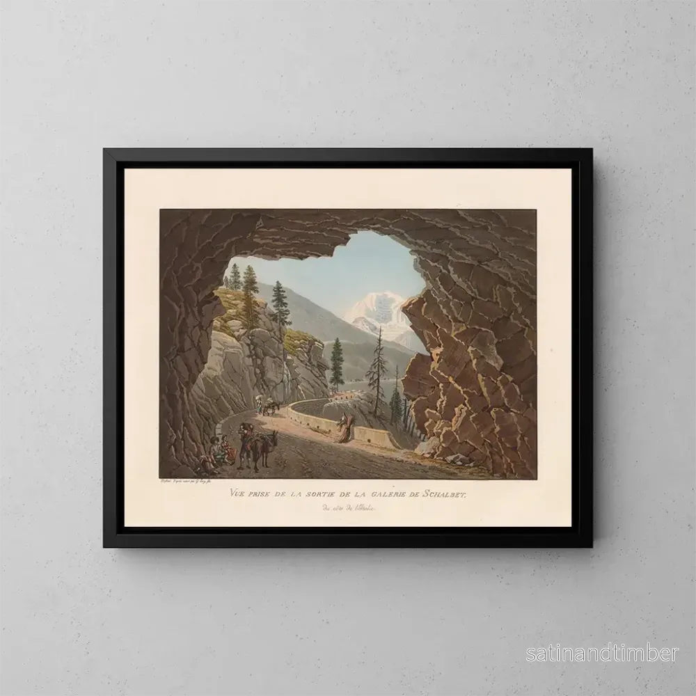 Reproduktion av målningen Vue tagen från utgången ur Schalbet-galleriet på Italiensidan – Gabriel Lory den Yngre Reproduktion av målningen Vue tagen från utgången ur Schalbet-galleriet på Italiensidan – Gabriel Lory den Yngre