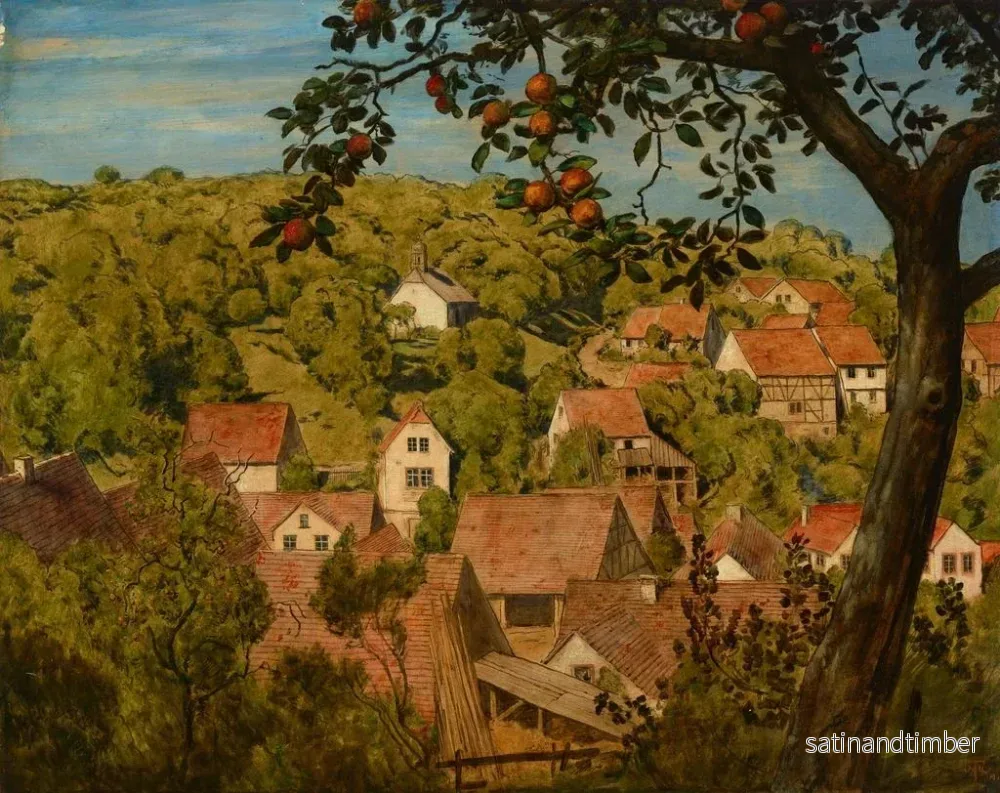 Reproduktion av målningen Vue sur Mamolsheim - Hans Thoma - Bild 2