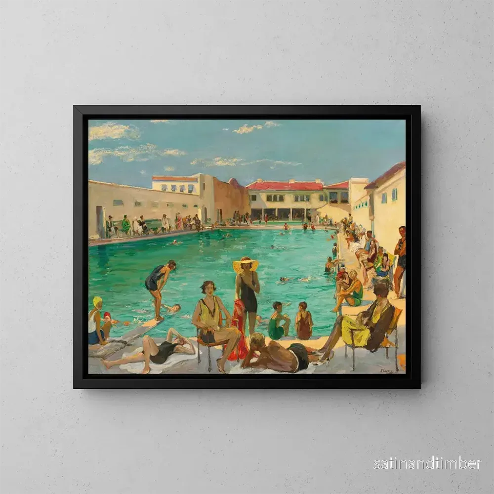 Reproduktion av målningen Vinter i Florida - Sir John Lavery
