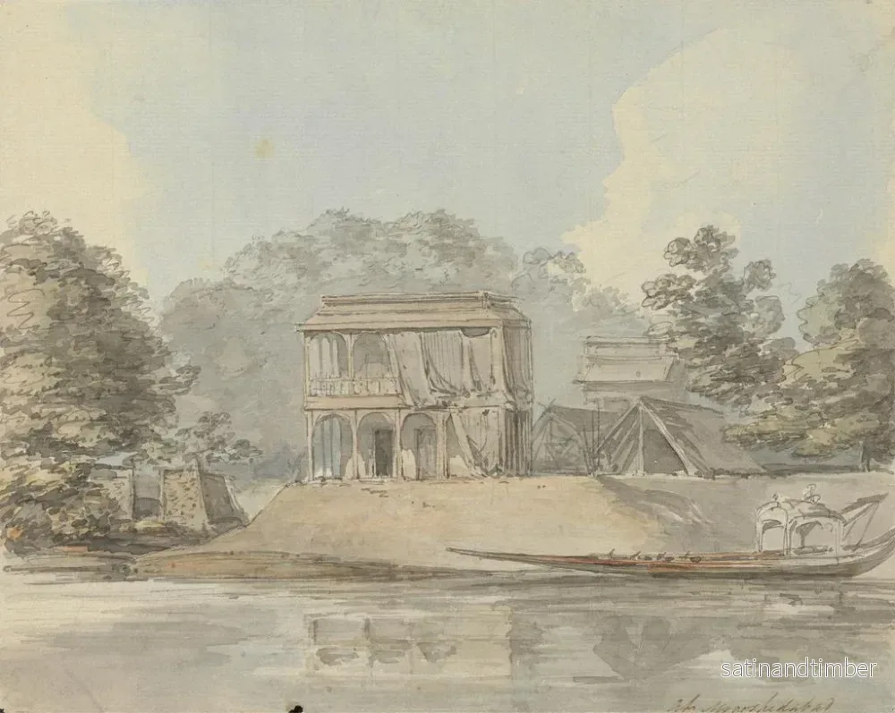 Reproduktion av målningen Murshidabad - Samuel Davis - Bild 2