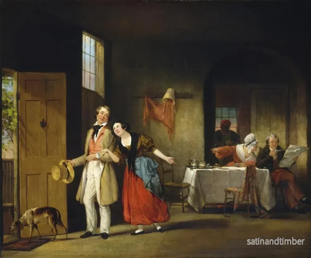 Reproduktion av målningen Le cousin timide - Francis William Edmonds - Bild 2