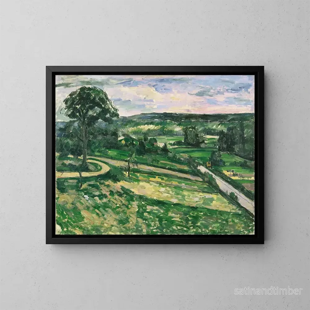 Reproduktion av målningen L'arbre au détour - Paul Cézanne