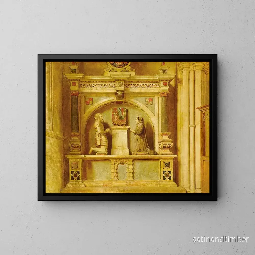 Reproduktion av målningen La salle de Haddon Hall - John Faed