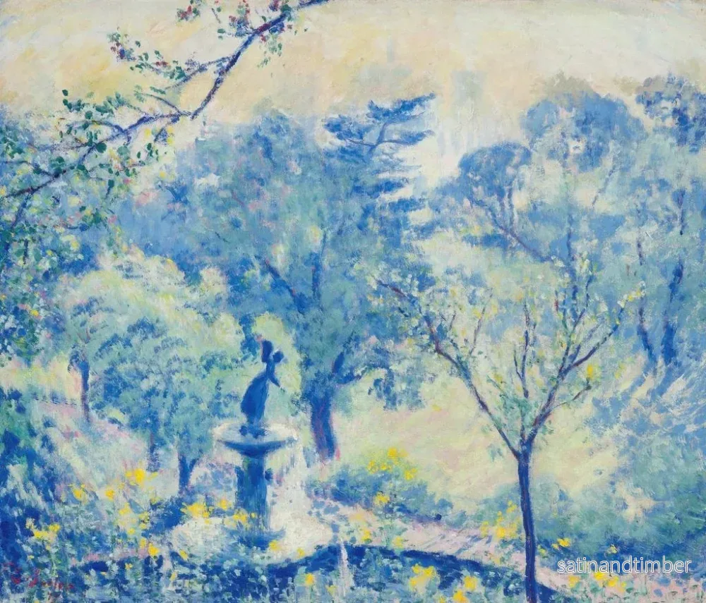 Reproduktion av målningen Fontaine de Bethesda, Central Park, New York - Theodore Earl Butler - Bild 2
