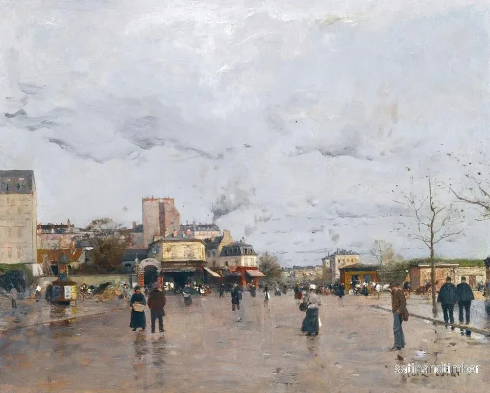 Reproduktion av målningen La Porte de Châtillon, Paris - Luigi Loir - Bild 2
