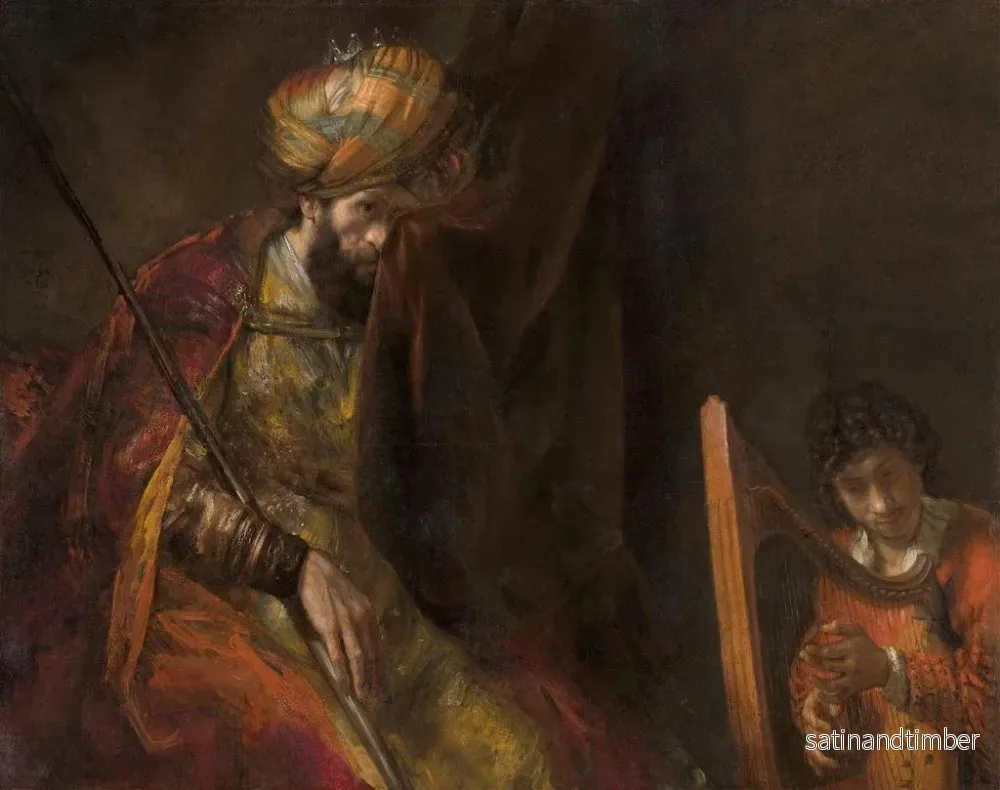 Reproduktion av målningen Saül och David - Rembrandt van Rijn - Bild 2