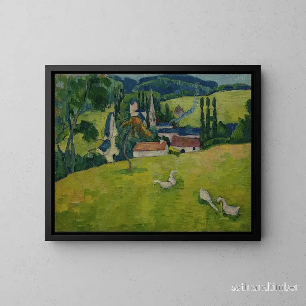Reproduktion av målningen Pont-Aven, Le Pouldu - Paul Sérusier