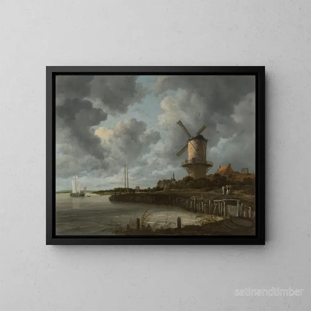 Reproduktion av målningen Le Moulin à Wijk bij Duurstede - Jacob van Ruisdael