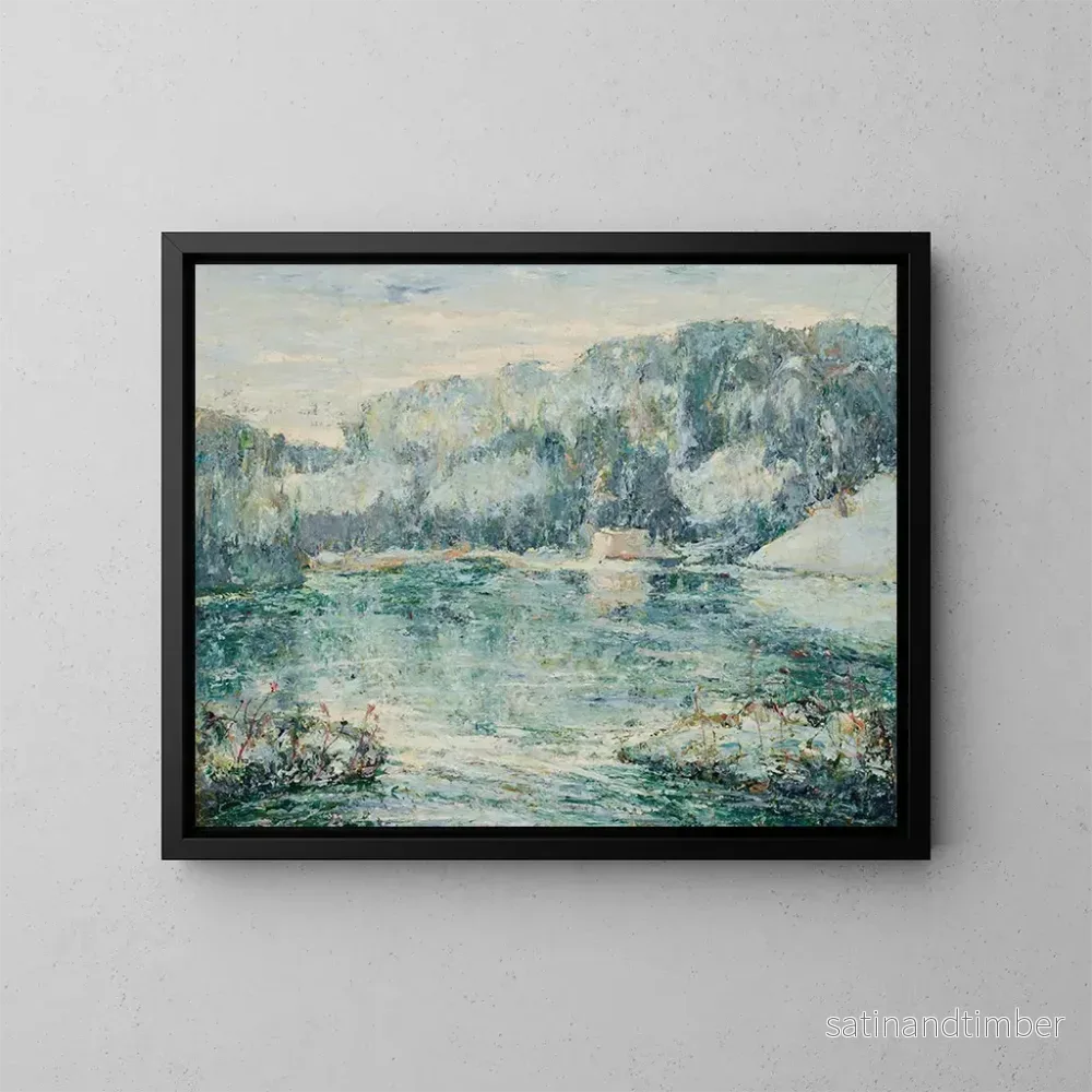 Reproduktion av målningen Vinter i Spuyten Duyvil - Ernest Lawson