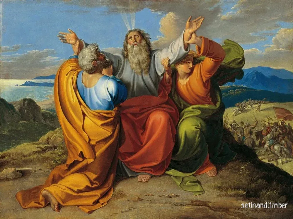 Reproduktion av målningen Moïse i bön med Aaron och Hur på berget Horeb - Joseph von Führich - Bild 2