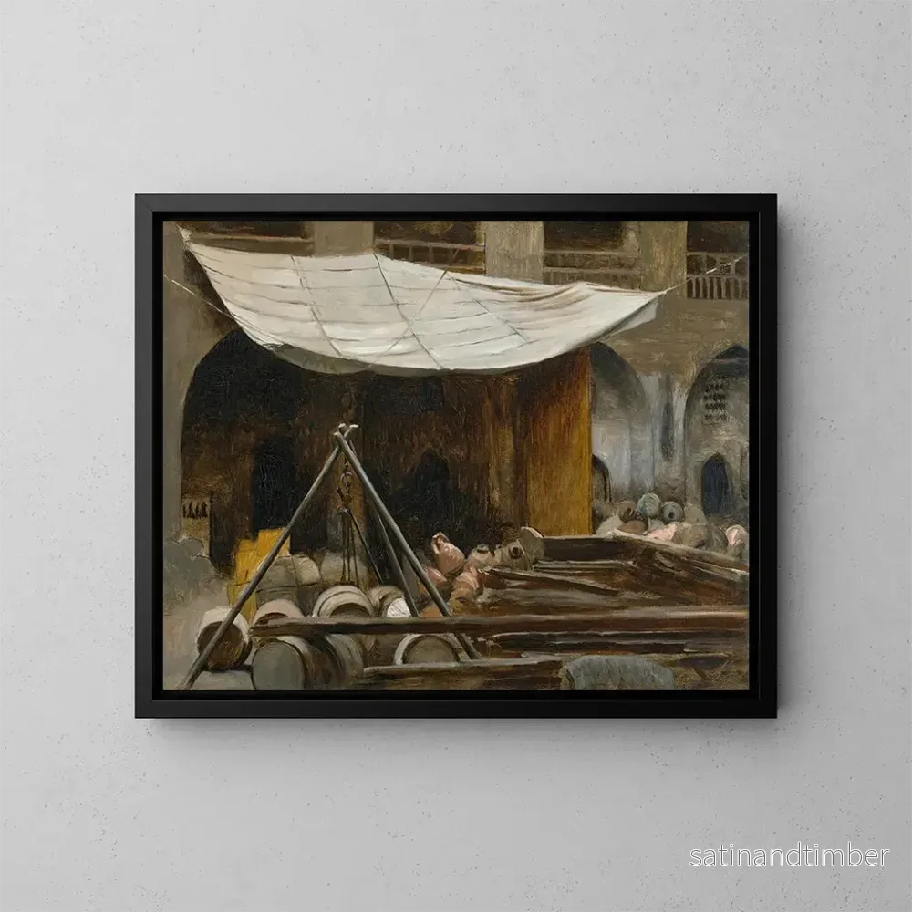 Reproduktion av målningen La citadelle d'Acre - Jean-Léon Gérôme