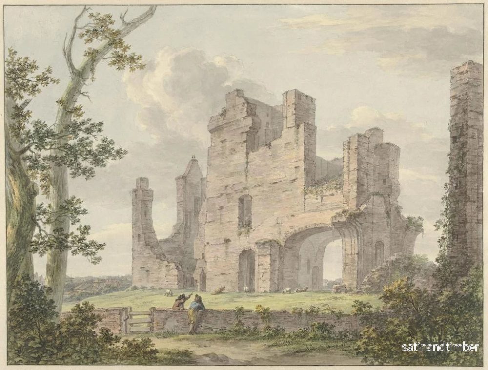Reproduktion av målningen Rune de l'abbaye de Rijnsburg - Hermanus Numan - Bild 2