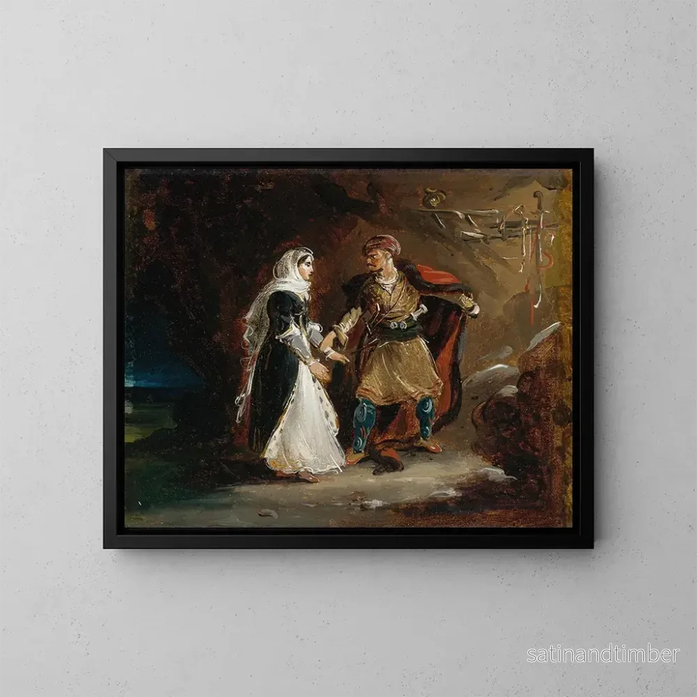 Reproduktion av målningen La Fiancée d'Abydos - Théodore Géricault