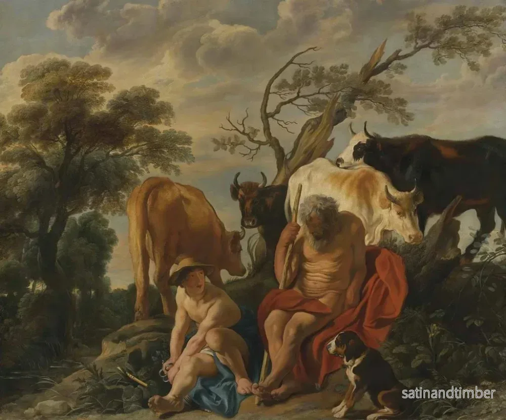 Reproduktion av målningen Mercure och Argus - Jacob Jordaens - Bild 2