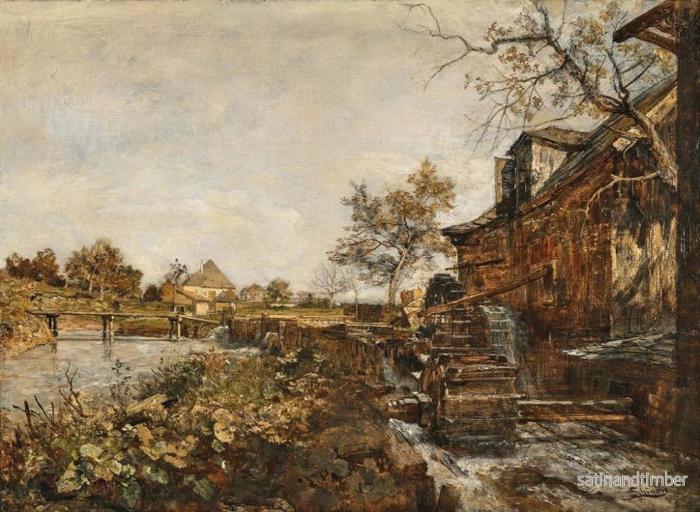 Reproduktion av målningen Mühle à Goisern - Emil Jakob Schindler - Bild 2