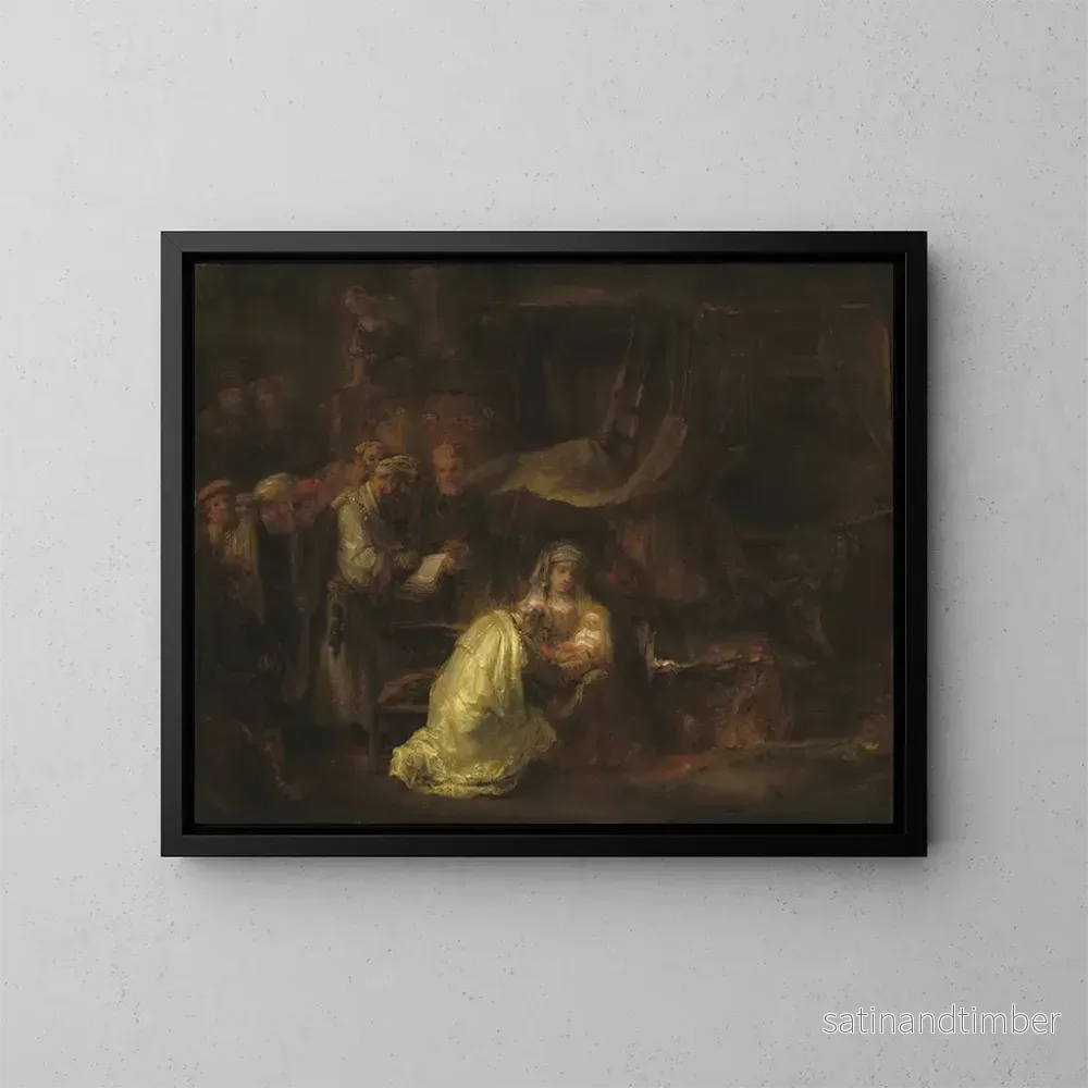 Reproduktion av målningen La Circoncision - Rembrandt van Rijn