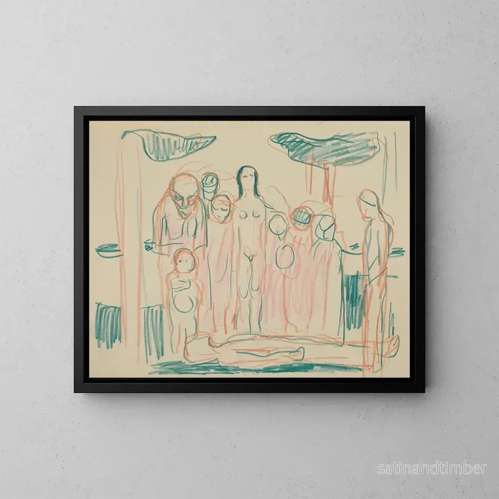 Reproduktion av målningen Oskapat konsttryck 23 - Edvard Munch