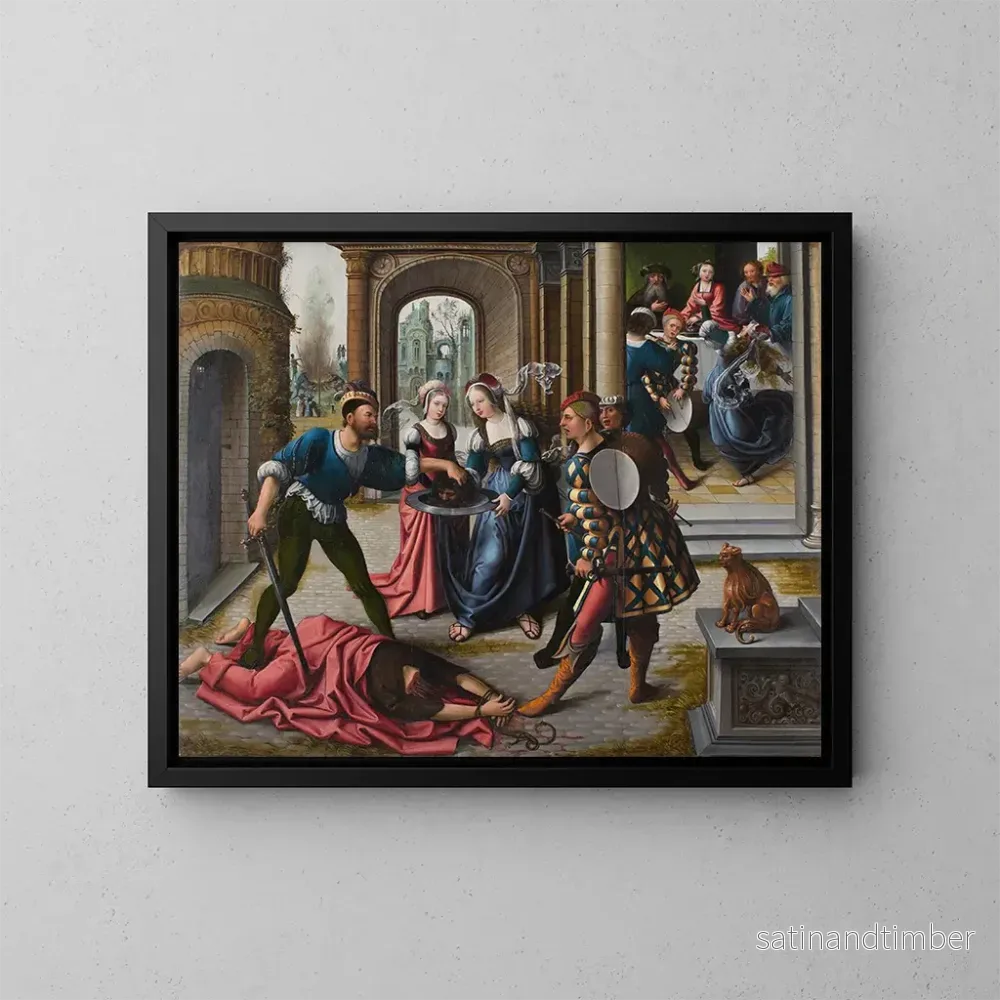 Reproduktion av målningen Le martyre de saint Jean-Baptiste – Bernard van Orley Reproduktion av målningen Le martyre de saint Jean-Baptiste – Bernard van Orley