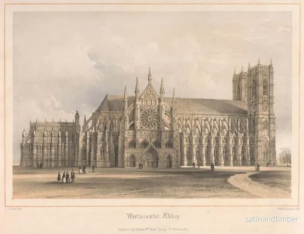 Reproduktion av målningen Abbaye de Westminster - Edwin Thomas Dolby - Bild 2