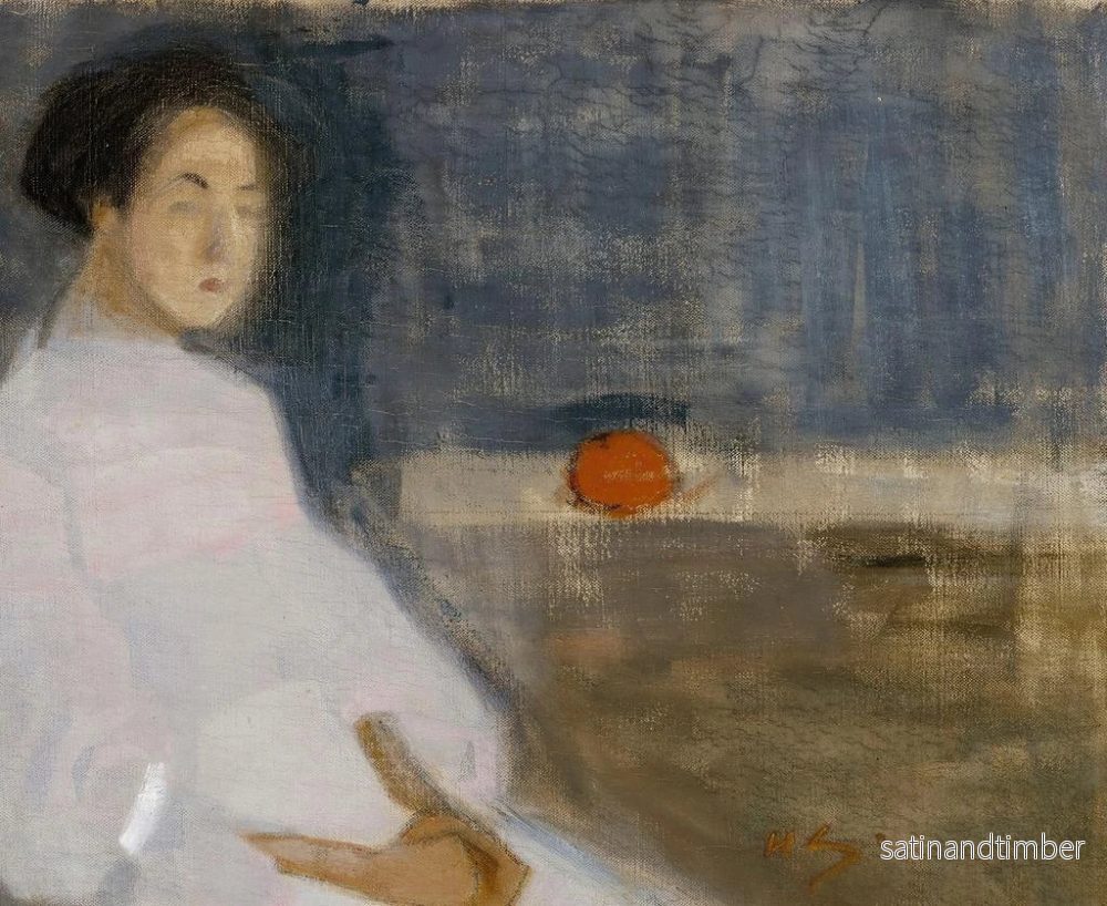 Reproduktion av målningen Flicka med apelsin, bagarens dotter - Helene Schjerfbeck - Bild 2