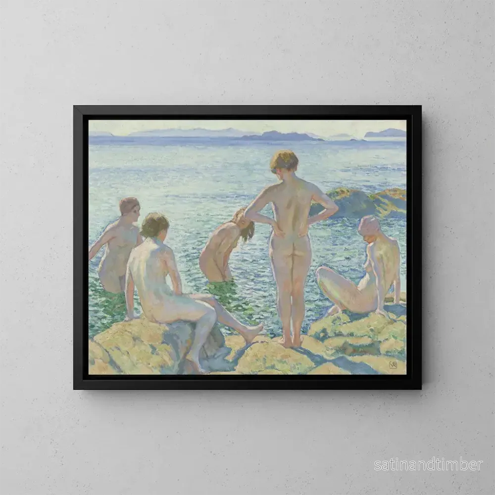 Reproduktion av målningen Baadsters - Theo van Rysselberghe