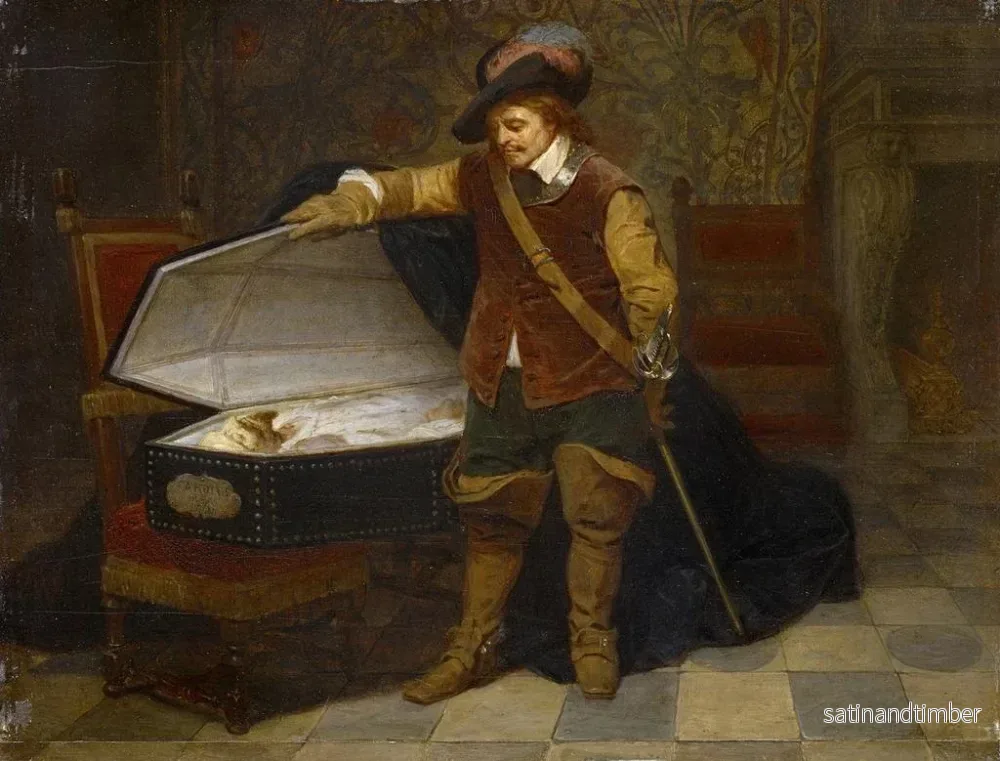 Reproduktion av målningen Cromwell och Karl I - Paul Delaroche - Bild 2