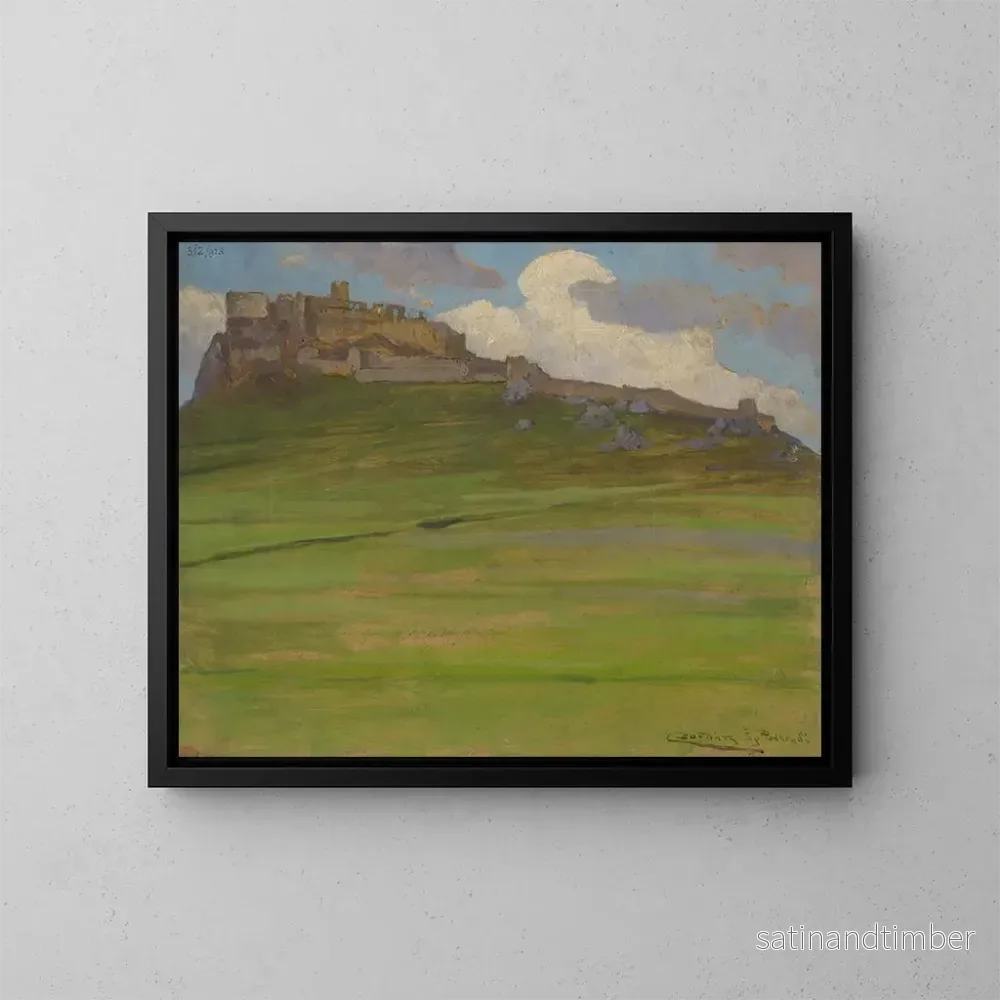 Reproduktion av målningen Château de Spisk - Ludovit Ordok