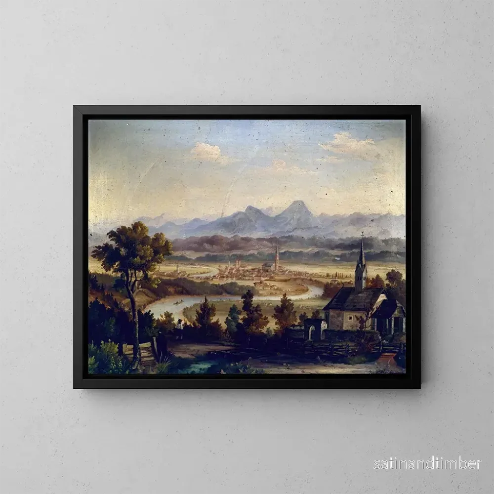 Reproduktion av målningen Vue sur Villach - Josef Willroider