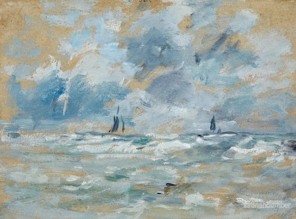 Reproduktion av målningen Effets de nuages en pleine mer - Eugène Boudin - Bild 2