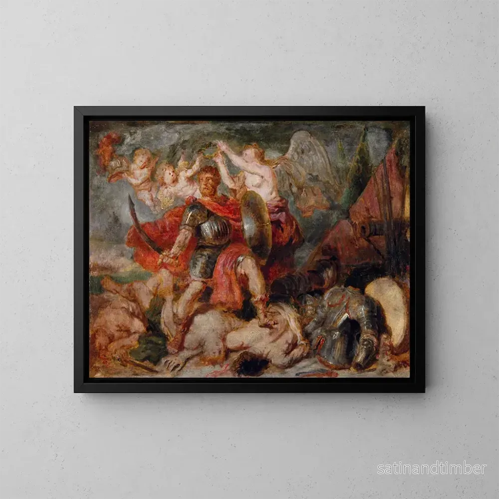 Reproduktion av målningen Le triomphe d'Henri IV - Peter Paul Rubens
